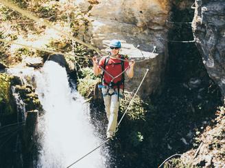 Klettersteig Talbach | © Zillertal Arena / Johannes Sautner Klettersteig Talbach | © Zillertal Arena / Johannes Sautner
